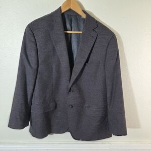 Michael Kors Men’s Blazer Sport Coat 42R Brown Check Wool Blend